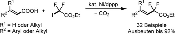 Nickel-Catalyzed Decarboxylative Difluoroalkylation of α,β-Unsaturated Carboxylic Acids