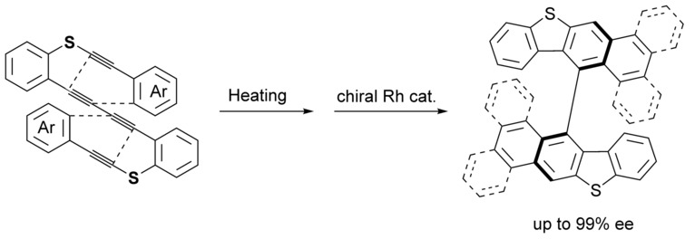 Intramolecular Consecutive Dehydro-Diels–Alder Reaction for the Catalytic and Enantioselective Construction of Axial Chirality