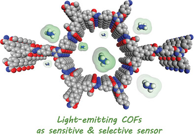 Emissive Hydrazone-Linked Covalent Organic Frameworks as Highly Sensitive and Selective Sensor for the Hydrazine Detection