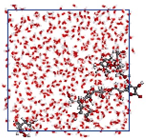 Molecular Dynamics Simulation of Diffusion of Vitamin C in Water Solution