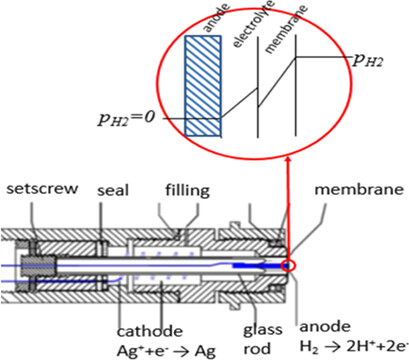 Hydrogen Sensor to Monitor the Conditions in the Primary Circuit of a Nuclear Reactor