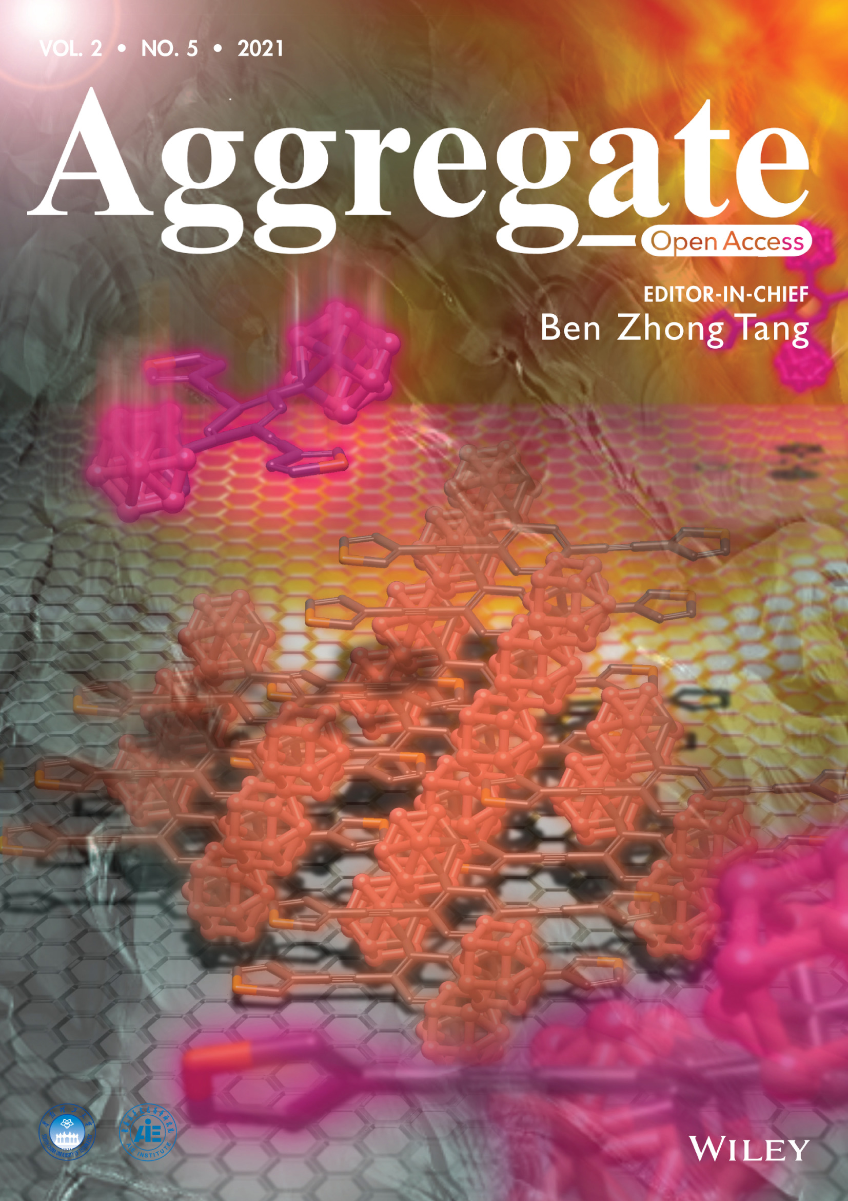 Inside Back Cover: Rational design for thermochromic luminescence in amorphous polystyrene films with bis-o-carborane-substituted enhanced conjugated molecule having aggregation-induced luminochromism Volume 2 Issue 5, 2021