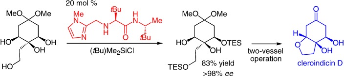 Catalytic Enantioselective Silylation of Acyclic and Cyclic Triols: Application to Total Syntheses of Cleroindicins D, F, and C