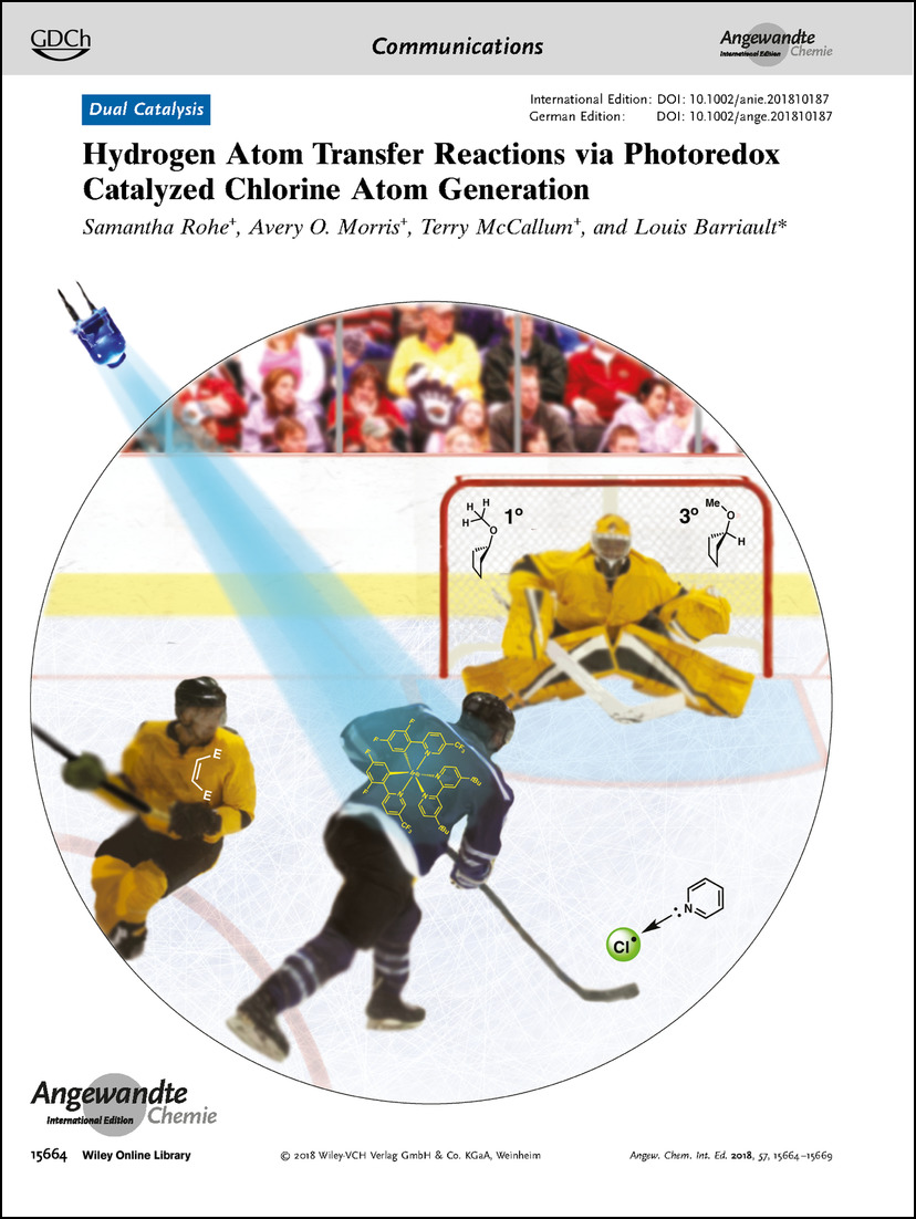Frontispiece: Hydrogen Atom Transfer Reactions via Photoredox Catalyzed Chlorine Atom Generation Volume 57 Issue 48, 2018