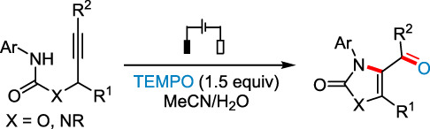Electrochemically Enabled Intramolecular Aminooxygenation of Alkynes via Amidyl Radical Cyclization