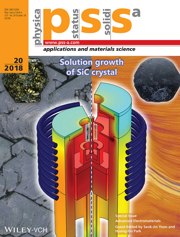 Effects of the Temperature Gradient Near the Crystal-Melt Interface in Top Seeded Solution Growth of SiC Crystal (Phys. Status Solidi A 20∕2018) Volume 215 Issue 20, 2018