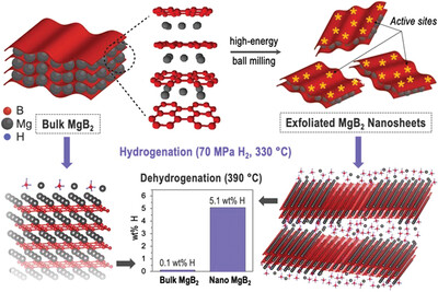 Hydrogen Storage in Partially Exfoliated Magnesium Diboride Multilayers