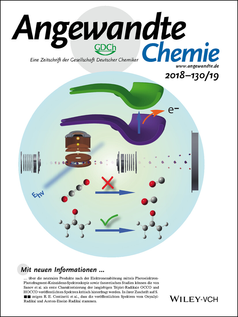 Innentitelbild: Spectroscopy of Ethylenedione and Ethynediolide: A Reinvestigation (Angew. Chem. 19/2018) Volume 130 Issue 19, 2018