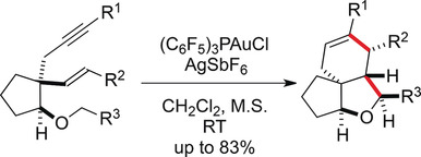 Gold(I)-Catalyzed Tandem Cycloisomerization of 1,5-Enyne Ethers by Hydride Transfer