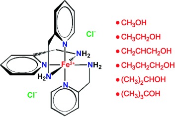 Engineering von Spin-Crossover-Verbindungen? Strukturen und magnetische Eigenschaften von sechs Alkoholsolvaten des Tris(2-picolylamin)eisen(II)-dichlorids