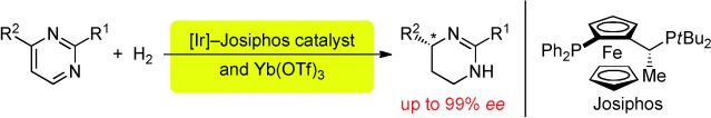 Catalytic Asymmetric Hydrogenation of Pyrimidines