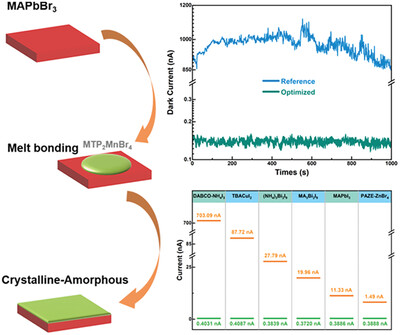 Crystalline–Amorphous Heterojunction for a Metal Halides Single Crystals X-Ray Detector with Substantially Increased Sensitivity