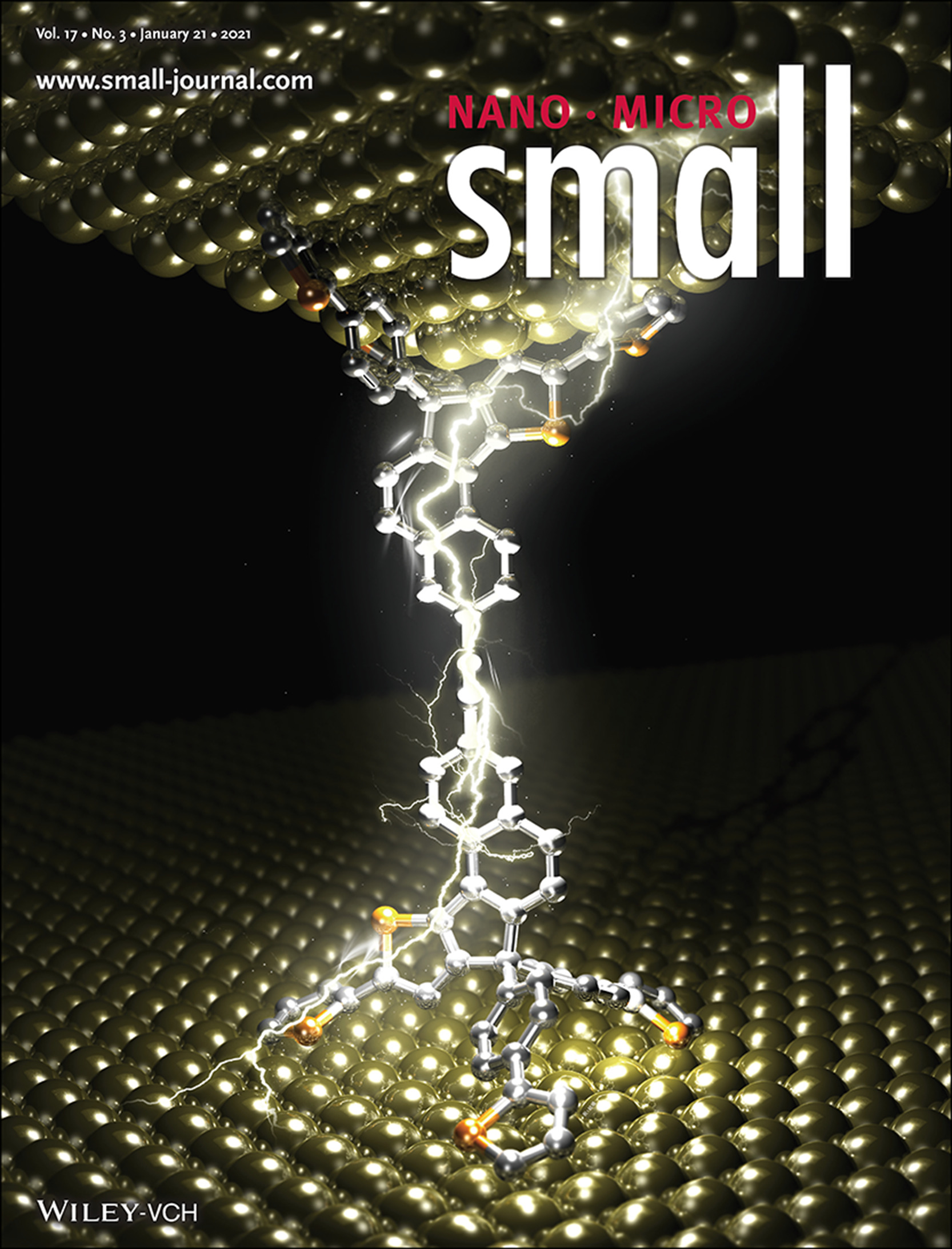 Single-Molecule Electronics: Single-Molecule Conductance of a π-Hybridized Tripodal Anchor while Maintaining Electronic Communication (Small 3/2021) Volume 17 Issue 3, 2021