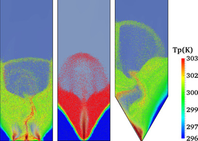 Effect of Operating Parameters on Gas-Solid Hydrodynamics and Heat Transfer in a Spouted Bed