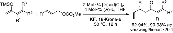 Iridium-Catalyzed Enantioselective Allylic Substitution of Unstabilized Enolates Derived from α,β-Unsaturated Ketones