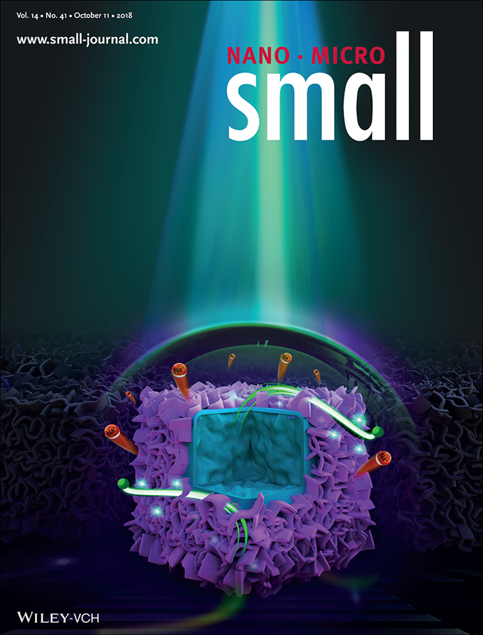 Sodium-Ion Batteries: SnS2 Nanosheets Coating on Nanohollow Cubic CoS2/C for Ultralong Life and High Rate Capability Half/Full Sodium-Ion Batteries (Small 41/2018) Volume 14 Issue 41, 2018