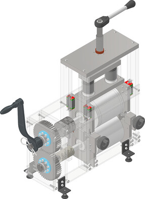 Mechanical Structuring of Lithium-Ion Battery Electrodes Using an Embossing Roller