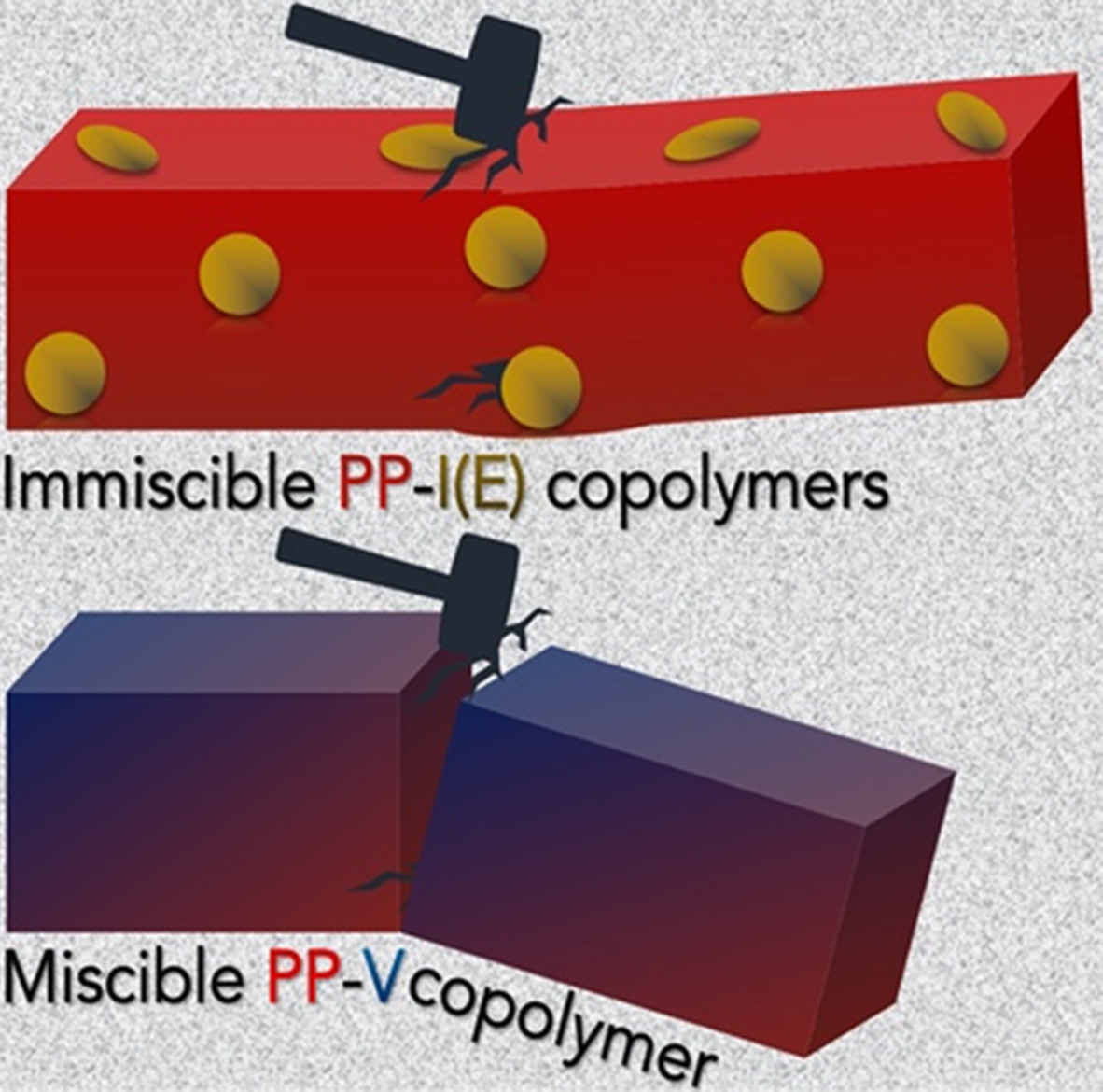 Effects of different polyolefin copolymers on properties of melt mixed polypropylene blends