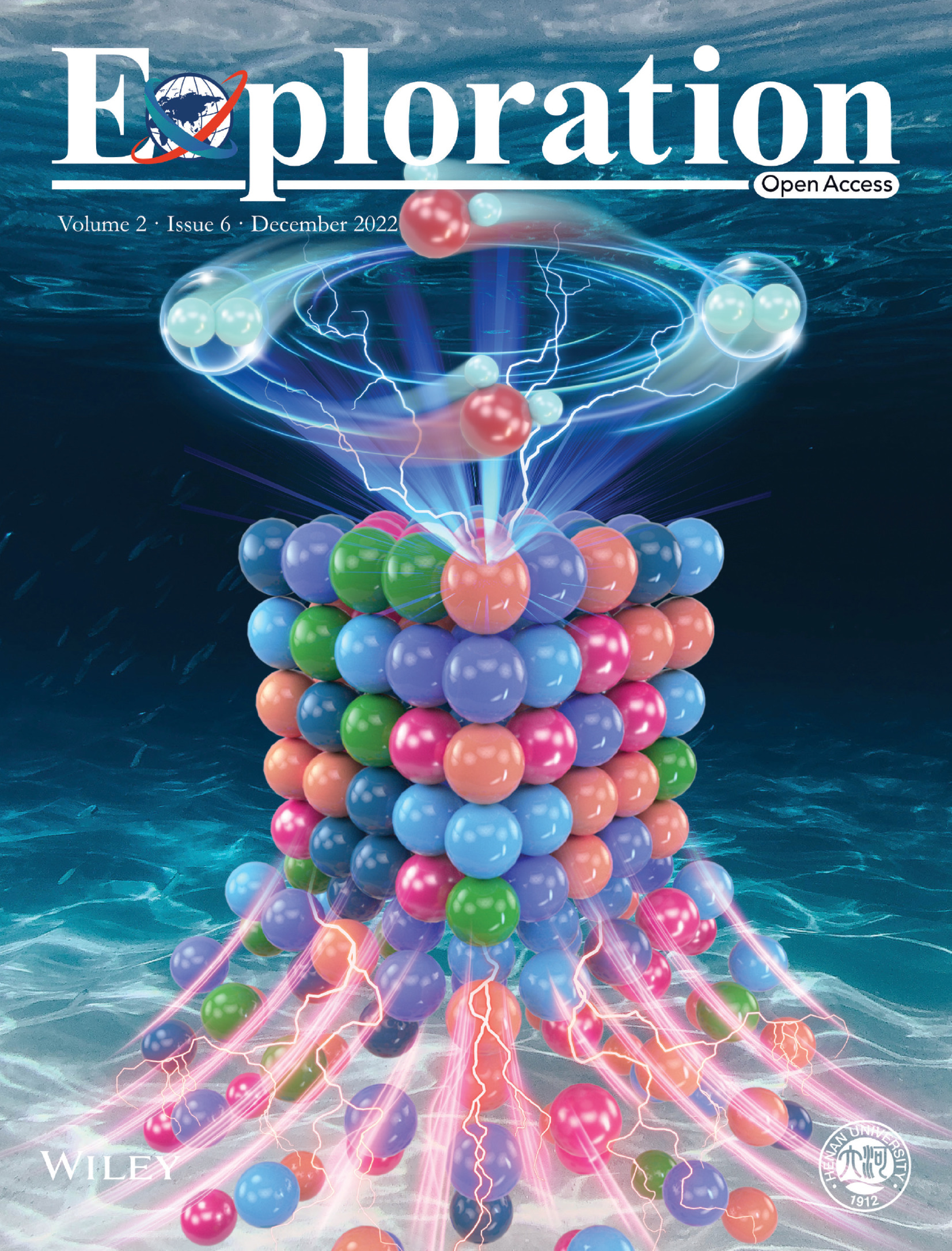 Frontispiece: Electroshock synthesis of a bifunctional nonprecious multi-element alloy for alkaline hydrogen oxidation and evolution (EXP2 6/2022) Volume 2 Issue 6, 2022
