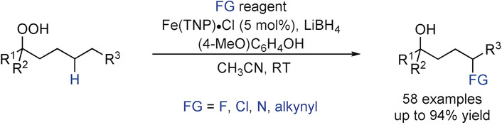 Iron(II)-Catalyzed Site-Selective Functionalization of Unactivated C(sp3)−H Bonds Guided by Alkoxyl Radicals
