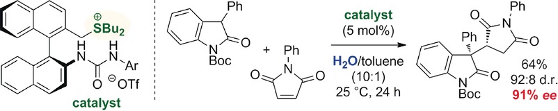 Chiral Tertiary Sulfonium Salts as Effective Catalysts for Asymmetric Base-Free Neutral Phase-Transfer Reactions