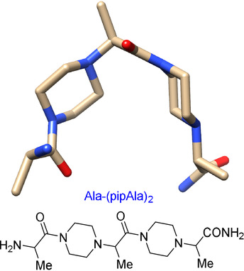 Piptides: New, Easily Accessible Chemotypes For Interactions With Biomolecules
