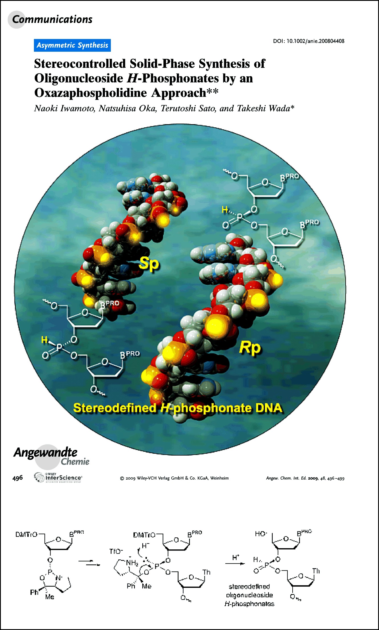 Stereocontrolled Solid-Phase Synthesis of Oligonucleoside H-Phosphonates by an Oxazaphospholidine Approach