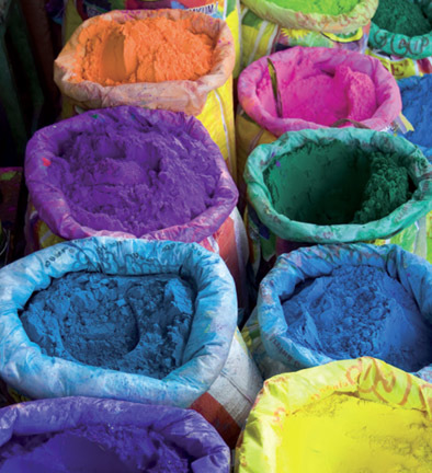 Analytik rund ums Holi-Pulver