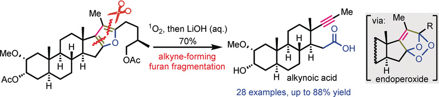 Alkynes From Furans: A General Fragmentation Method Applied to the Synthesis of the Proposed Structure of Aglatomin B