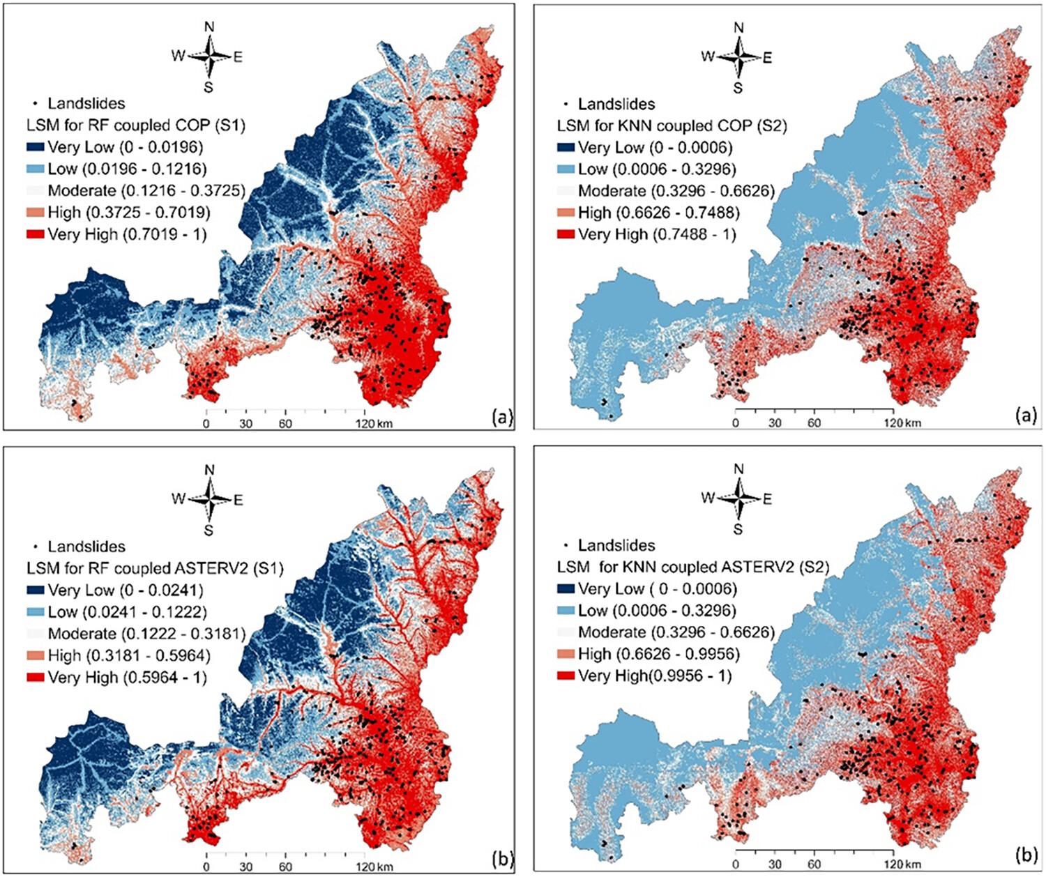 Comparison of different open-source Digital Elevation Models for landslide susceptibility mapping