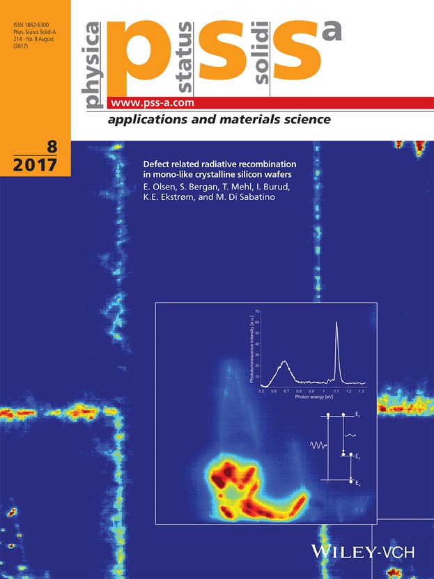 Defect related radiative recombination in mono-like crystalline silicon wafers (Phys. Status Solidi A 8∕2017)