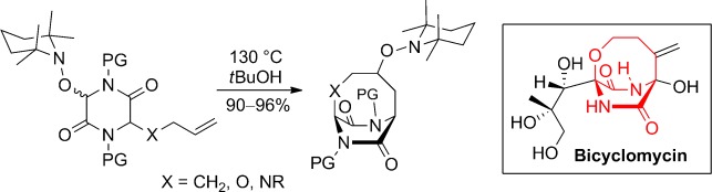 Synthesis of Bridged Diketopiperazines by Using the Persistent Radical Effect and a Formal Synthesis of Bicyclomycin