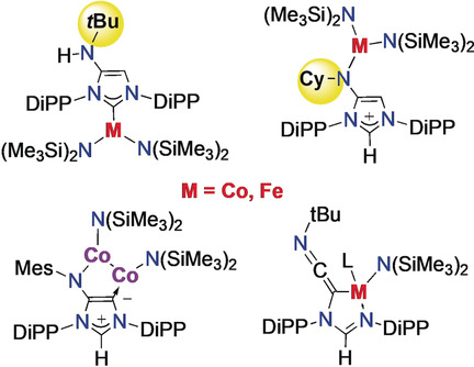Iron and Cobalt Metallotropism in Remote-Substituted NHC Ligands: Metalation to Abnormal NHC Complexes or NHC Ring Opening