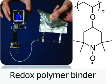A Highly Flexible Yet >300 mAh cm−3 Energy Density Lithium-Ion Battery Assembled with the Cathode of a Redox-Active Polyether Binder