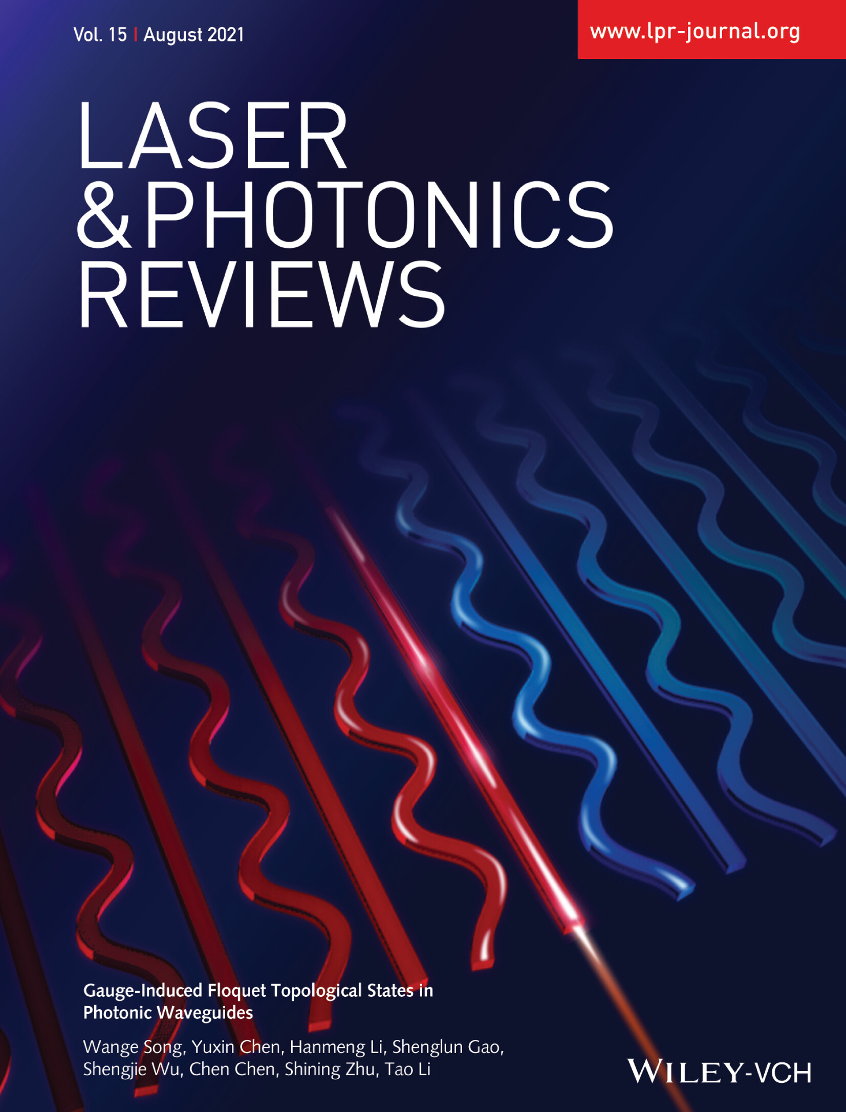 Topological Photonics: Gauge-Induced Floquet Topological States in Photonic Waveguides (Laser Photonics Rev. 15(8)/2021) Volume 15 Issue 8, 2021