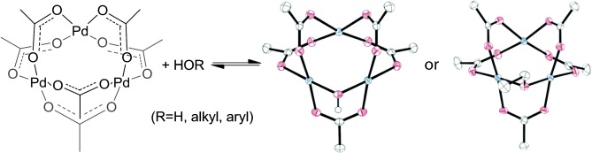 Facile Hydrolysis and Alcoholysis of Palladium Acetate