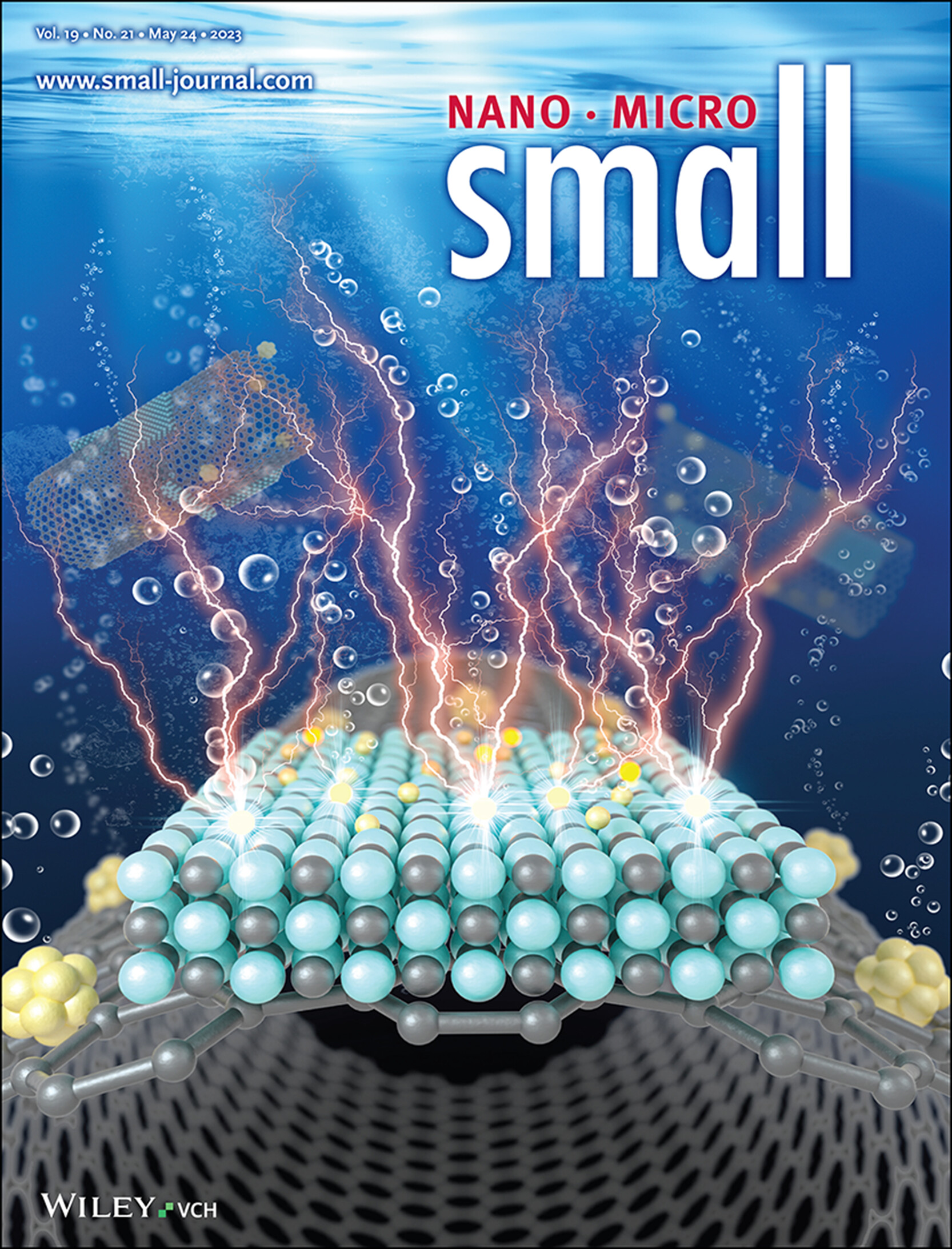 Re-Dispersion of Platinum From CNTs Substrate to α-MoC1 - x to Boost the Hydrogen Evolution Reaction (Small 21/2023) Volume 19 Issue 21, 2023