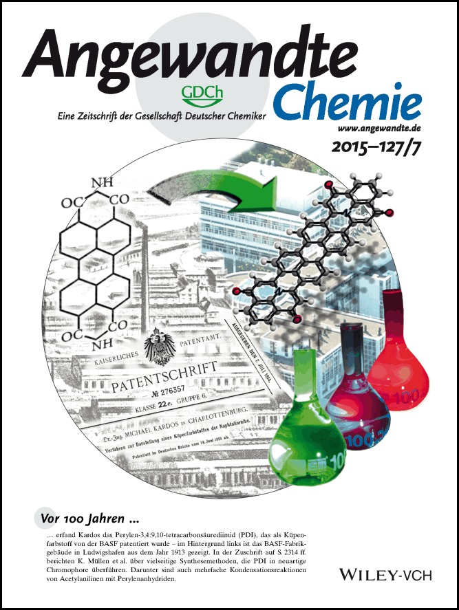 Rücktitelbild: Vielseitige Farbstoffsynthesen durch mehrfache Kondensationsreaktionen von Acetylanilinen mit Perylenanhydriden (Angew. Chem. 7/2015)