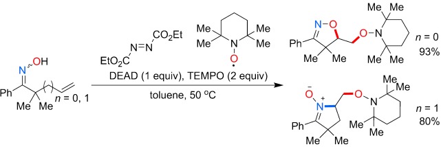 Oxime Radical Promoted Dioxygenation, Oxyamination, and Diamination of Alkenes: Synthesis of Isoxazolines and Cyclic Nitrones