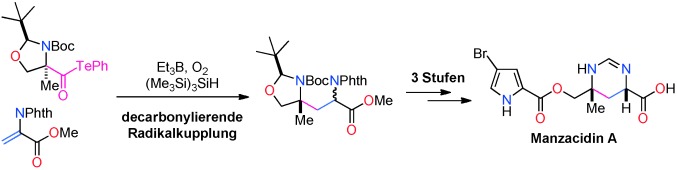 Decarbonylative Radical Coupling of α-Aminoacyl Tellurides: Single-Step Preparation of γ-Amino and α,β-Diamino Acids and Rapid Synthesis of Gabapentin and Manzacidin A