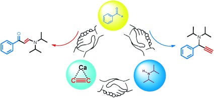Acetylide Ion (C22−) as a Synthon To Link Electrophiles and Nucleophiles: A Simple Method for Enaminone Synthesis