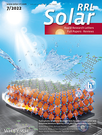 Hydrophobic Graphene Quantum Dots for Defect Passivation and Enhanced Moisture Stability of CH3NH3PbI3 Perovskite Solar Cells Volume 6 Issue 7, 2022