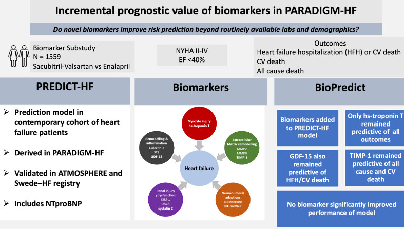 Incremental prognostic value of biomarkers in PARADIGM-HF