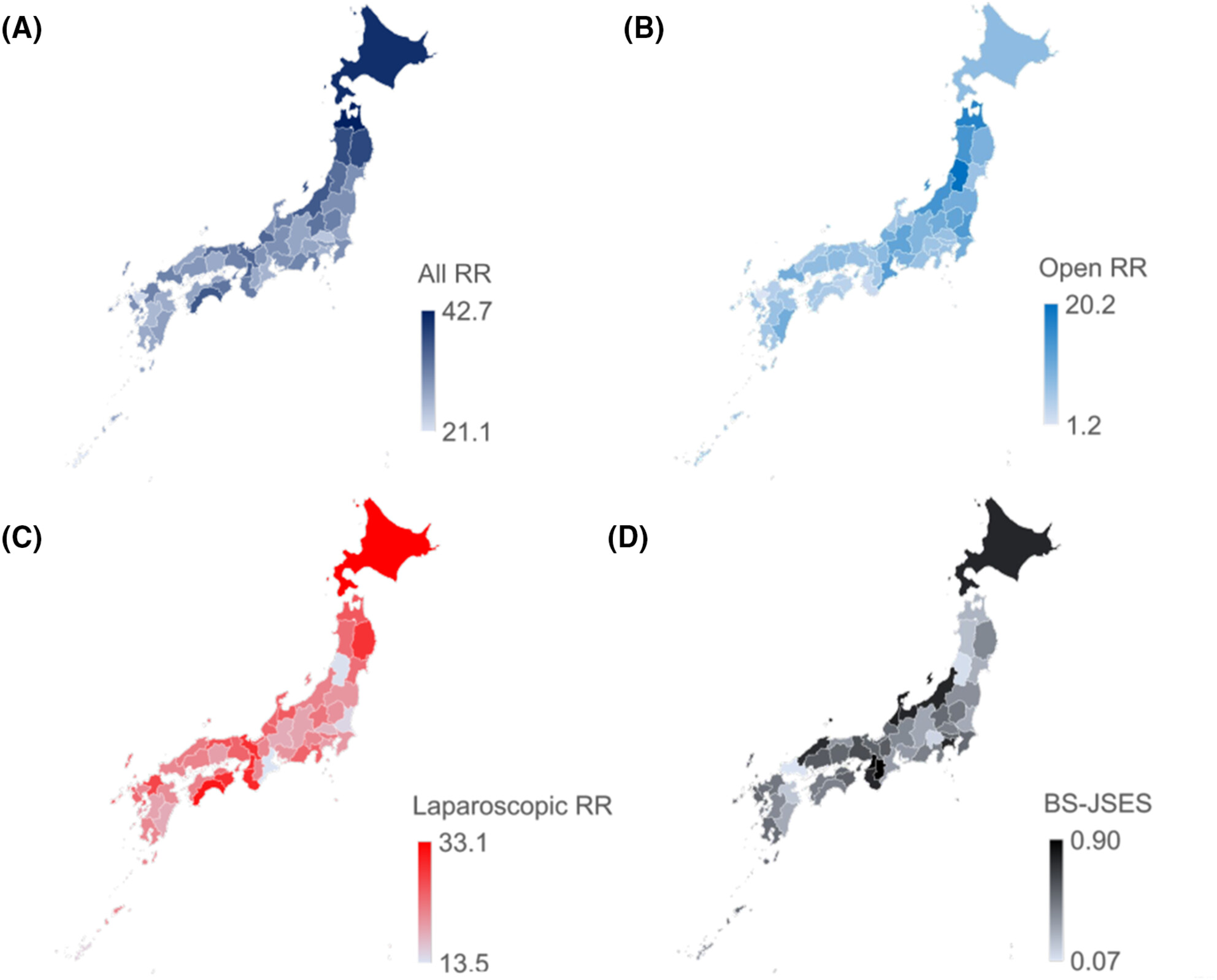 Inter-prefectural and urban–rural regional disparities in rectal cancer and rectal resections: A Japanese nationwide population-based cohort study from 2014 to 2019