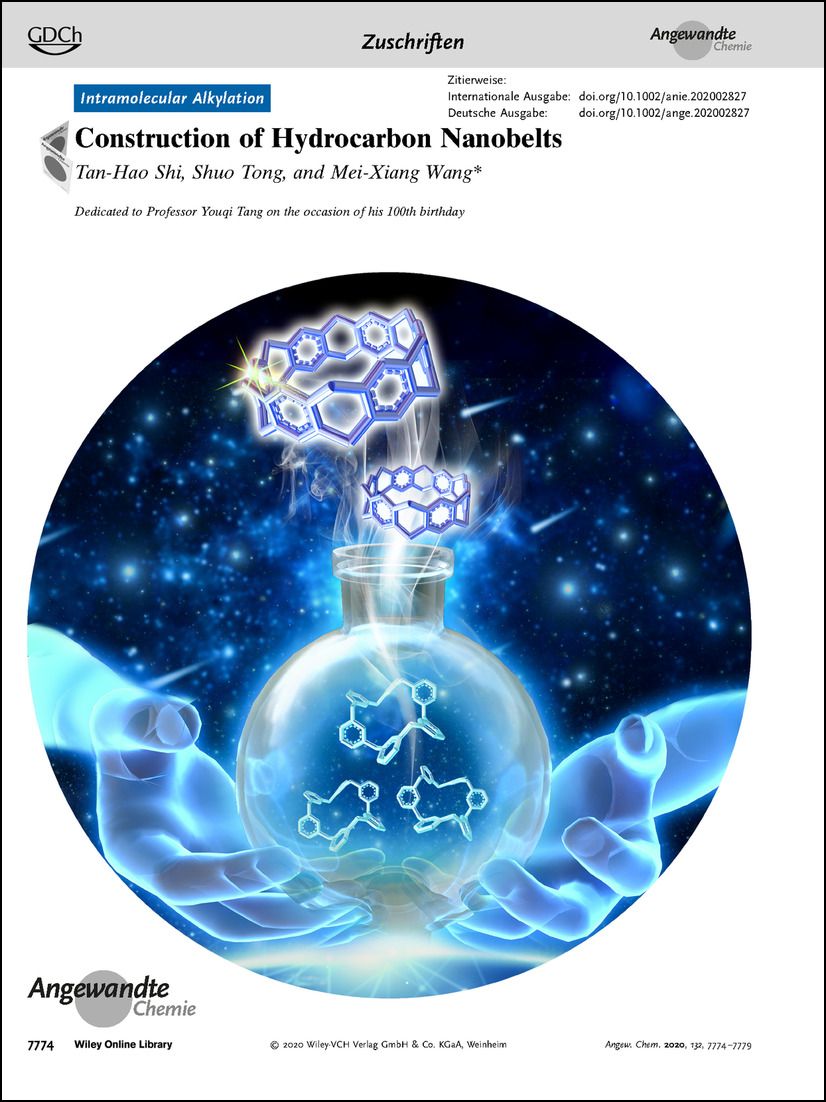 Frontispiz: Construction of Hydrocarbon Nanobelts Volume 132 Issue 20, 2020