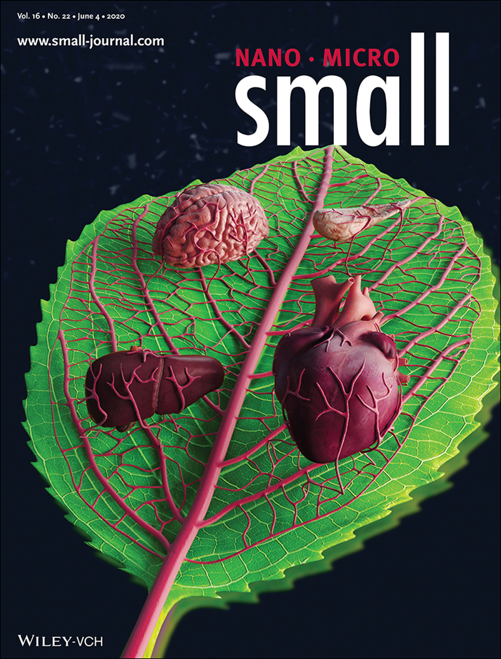 Organ-On-A-Chip Systems: Human-on-Leaf-Chip: A Biomimetic Vascular System Integrated with Chamber-Specific Organs (Small 22/2020) Volume 16 Issue 22, 2020