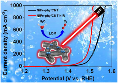 Fe-Doped Ni-Phytate/Carbon Nanotube Hybrids Integrating Activated Lattice Oxygen Participation and Enhanced Photothermal Effect for Highly Efficient Oxygen Evolution Reaction Electrocatalyst