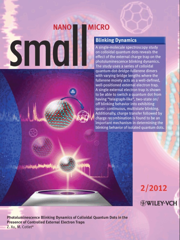Blinking Dynamics: Photoluminenscence Blinking Dynamics of Colloidal Quantum Dots in the Presence of Controlled External Electron Traps (Small 2/2012)