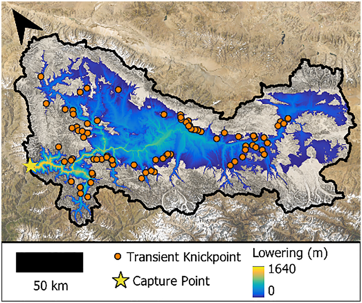 Magnitude and timing of transient incision resulting from large-scale drainage capture, Sutlej River, Northwest Himalaya