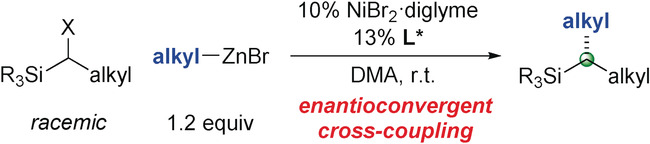 Enantioconvergent Cross-Couplings of Alkyl Electrophiles: The Catalytic Asymmetric Synthesis of Organosilanes